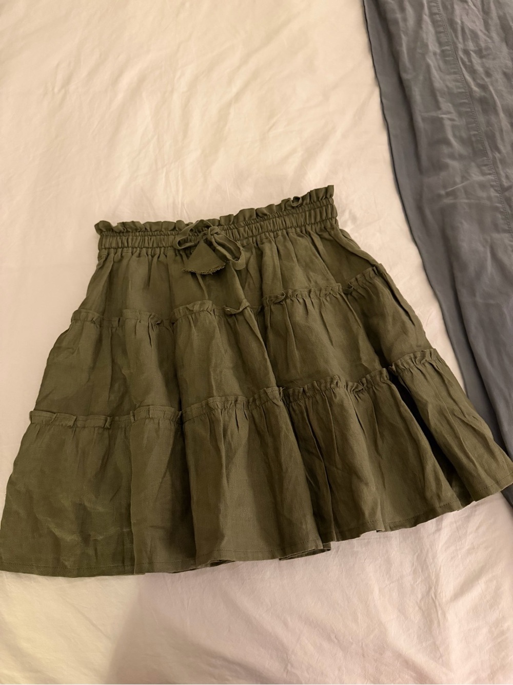 LJC Designs Green Mini Skirt